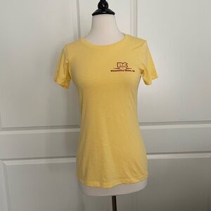 New Small fitted yellow Bow Candy short sleeve tee tshirt for boat yacht lovers